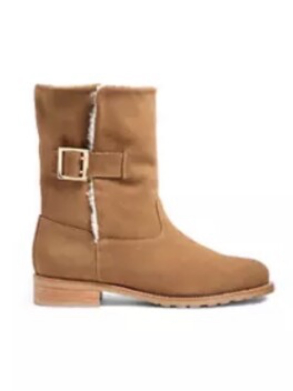 Jack Rogers Sadie Suede Faux Sherpa Lined Bootie